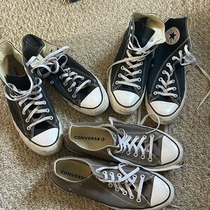 3 PAIR All of them for $60 3 pair of converse men size 11